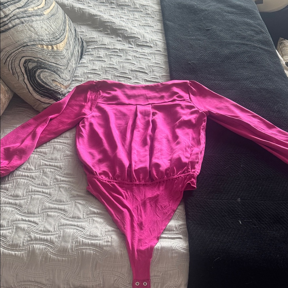 Forever 21 Pink Satin Pajama Set - Picture 7 of 10